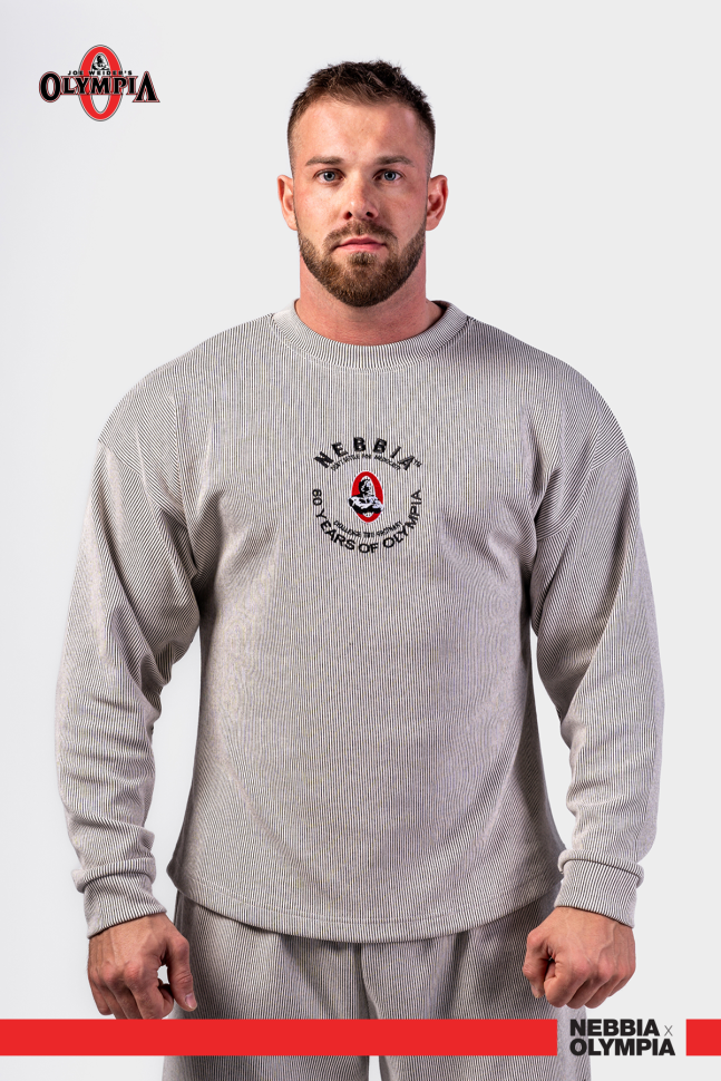 Толстовка Nebbia Oversized Pullover SIGNATURE 797 Grey в Челябинске  в Челябинске 