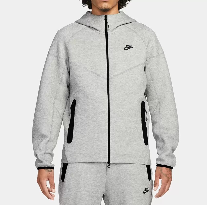 Толстовка Nike M NK TCH FLC FZ WR HOODIE FB7921-060 в Челябинске в Челябинске