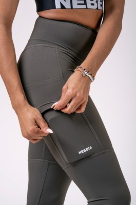 Лосины NEBBIA High waist Fit&amp;Smart leggings 505 safari