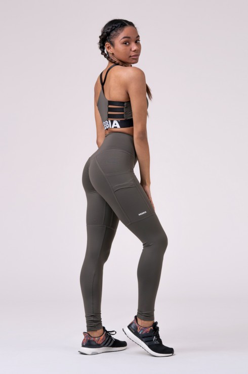 Лосины NEBBIA High waist Fit&Smart leggings 505 safari в Челябинске  в Челябинске 