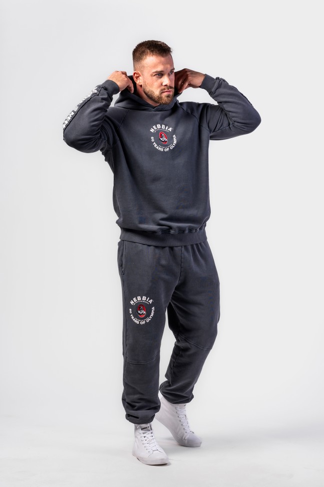 Толстовка Nebbia Washed Hoodie HERITAGE 793 Black в Челябинске  в Челябинске 