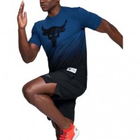 Футболка Under Armour PROJECT ROCK BULL GRAPHIC SS-BLU 1346099-481 в Челябинске  в Челябинске 