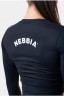 Лонгслив Nebbia 585 black Long Sleeve Thumbhole Sporty Crop Top Black в Челябинске 
