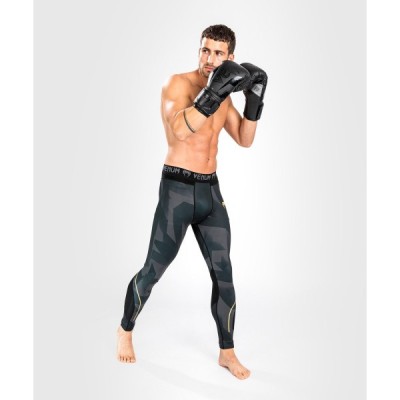 Компрессионные штаны Venum Razor Black/Gold 05667