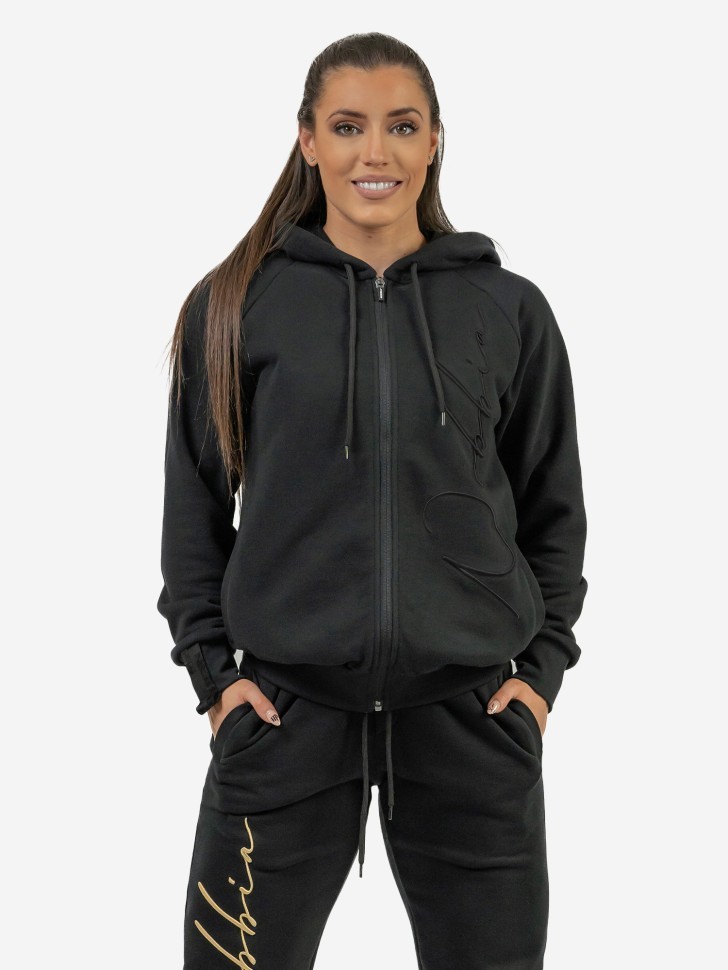 Толстовка NEBBIA 845 Classic Zip-Up Hoodie INTENSE Signature Black в Челябинске  в Челябинске 