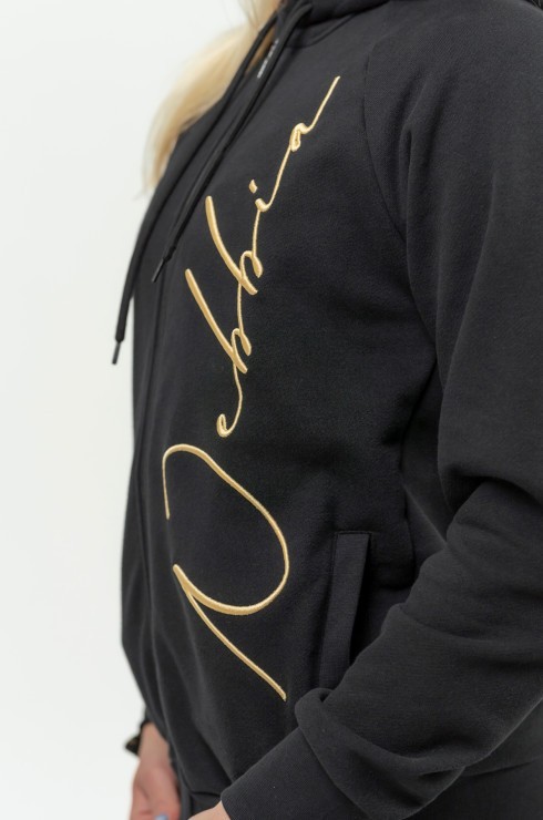 Тостовка NEBBIA  845 Women's Classic Zip-Up Hoodie INTENSE Signature Gold в Челябинске  в Челябинске 