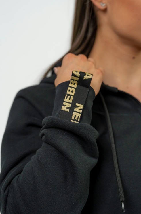 Тостовка NEBBIA  845 Women's Classic Zip-Up Hoodie INTENSE Signature Gold в Челябинске  в Челябинске 