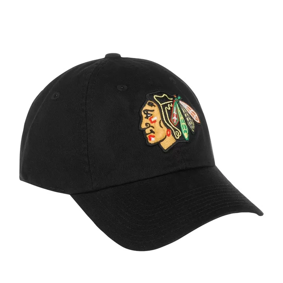 Бейсболка AMERICAN NEEDLE 40742A-CBH Chicago Blackhawks Blue Line NHL (черный) 06-196-09-00 в Челябинске  в Челябинске 