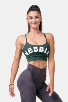 Топ NEBBIA Classic HERO Cut-Out Sports bra 579 Dark green в Челябинске  в Челябинске 