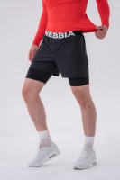 Шорты Nebbia Double-Layer Shorts with Smart Pockets 318 black в Челябинске  в Челябинске 