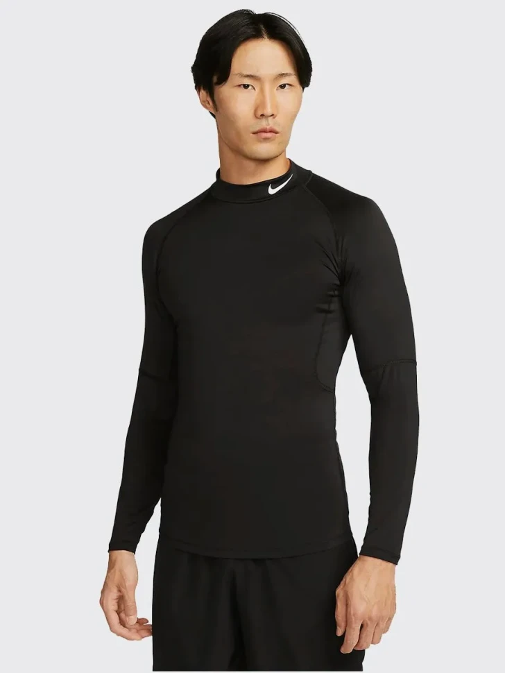 Лонгслив Nike M NP DF TIGHT LS MOCK FB7908-010 в Челябинске  в Челябинске 