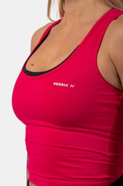 Топ NEBBIA Sporty Slim-Fit Crop Tank Top 422 Pink в Челябинске  в Челябинске 
