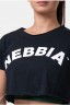 Футболка Nebbia 583 Loose Fit & Sporty Crop Top Black в Челябинске 