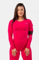 Лонгслив Nebbia Long Sleeve Smart Pocket Sporty Top 418 Pink в Челябинске  в Челябинске 