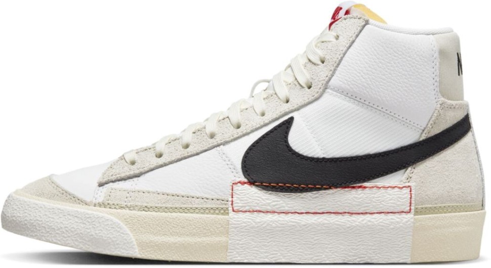 Кроссовки Nike Blazer Mid '77 Pro Club White Light Bone Black DQ7673-100 в Челябинске  в Челябинске 