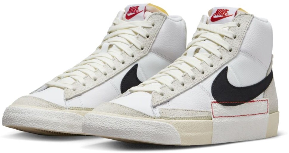 Кроссовки Nike Blazer Mid '77 Pro Club White Light Bone Black DQ7673-100 в Челябинске  в Челябинске 