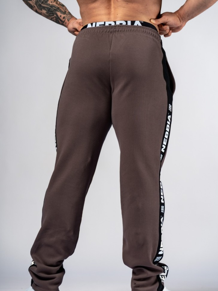 Брюки Nebbia Training Sweatpants HERO 296 brown в Челябинске в Челябинске