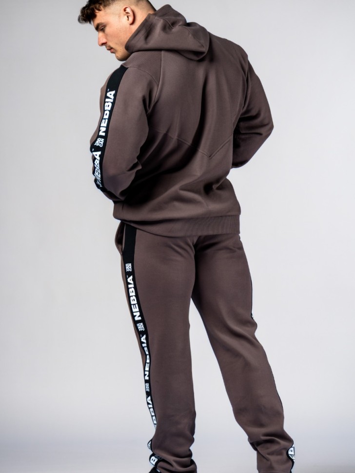 Толстовка Nebbia Training Hoodie HERO 300 brown в Челябинске в Челябинске