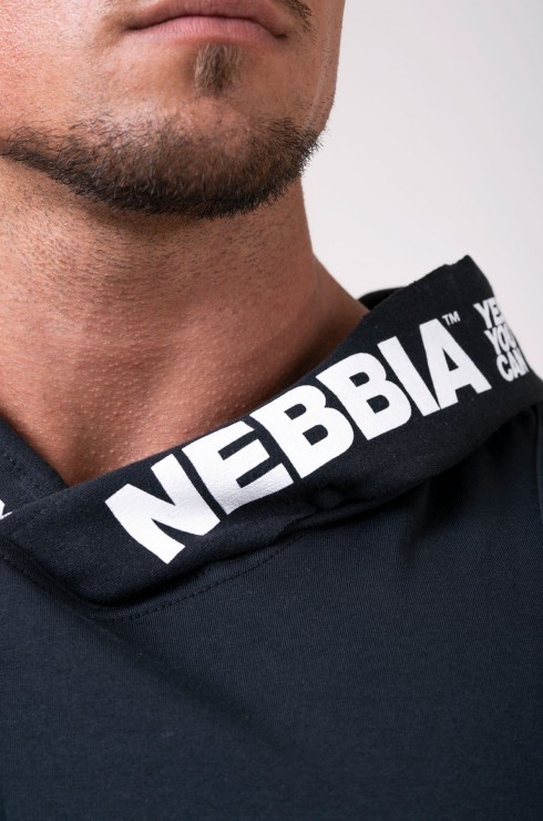 Майка Nebbia c капюшоном Hooded Singlet 173 black в Челябинске  в Челябинске 