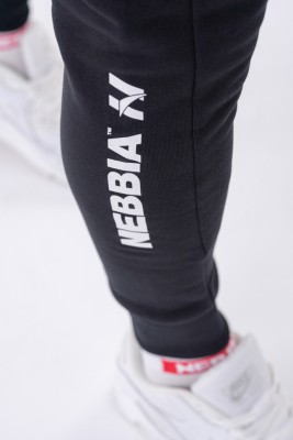 Брюки Nebbia Slim sweatpants with zip pockets “Re-gain” 320 Black