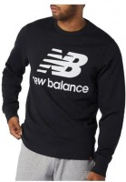 Джемпер New Balance NB Essentials Stacked Logo Crew MT03560-BK в Челябинске  в Челябинске 