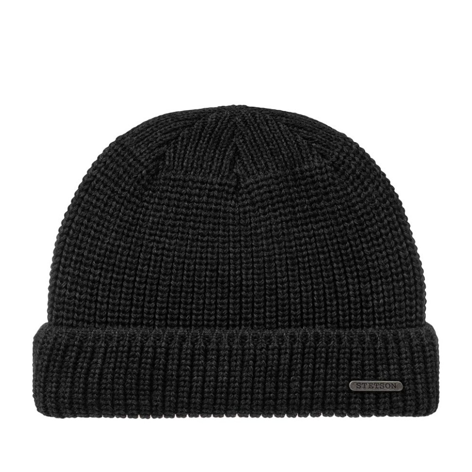 Шапка STETSON 8599302 NASHVILLE KNIT DOCKER (черный) 02-384-09-00 в Челябинске  в Челябинске 