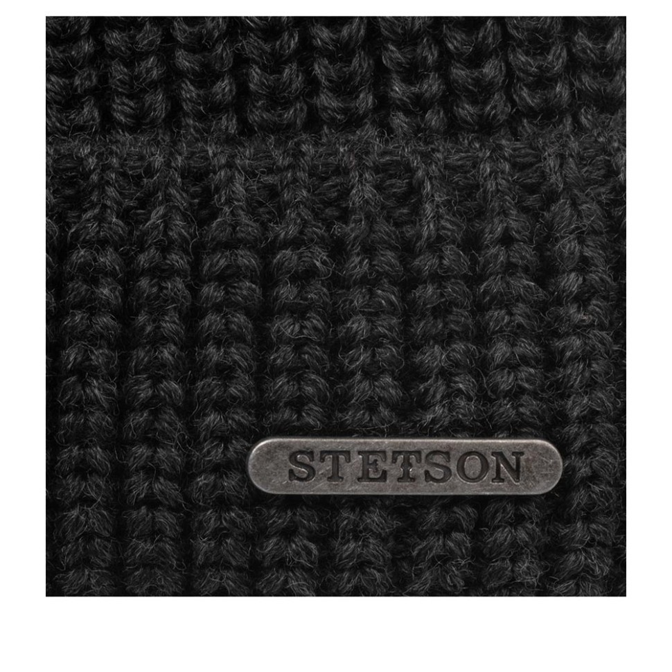 Шапка STETSON 8599302 NASHVILLE KNIT DOCKER (черный) 02-384-09-00 в Челябинске  в Челябинске 
