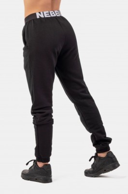Брюки Nebbia Iconic Mid-Waist Sweatpants with elastic “N” waistband 408 Black