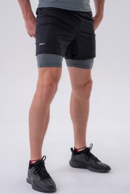 Шорты Nebbia Double-Layer Shorts with Smart Pockets 318 Grey