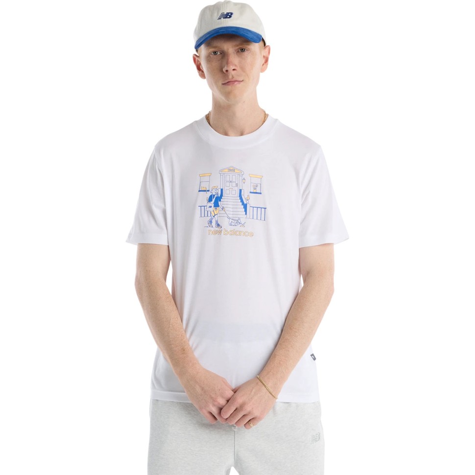 Футболка New Balance City Walk T-Shirt MT61Y0XJ-WT в Челябинске в Челябинске