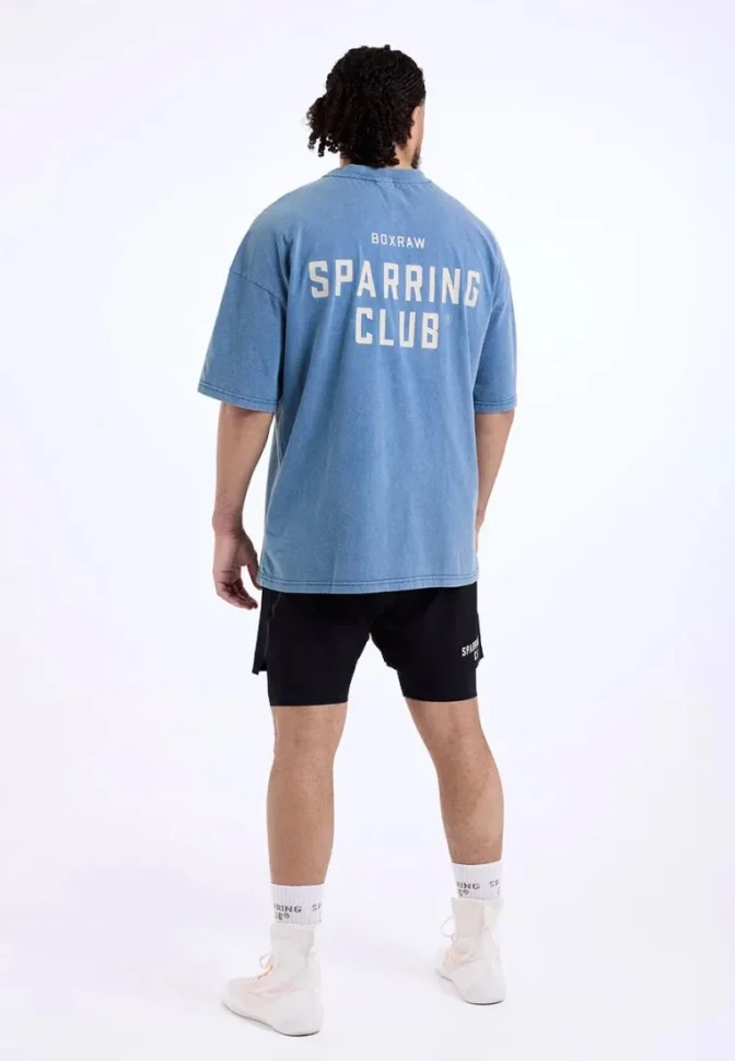 Футболка BoxRaw Sparring Club BXRW-SPCLT Blue в Челябинске  в Челябинске 