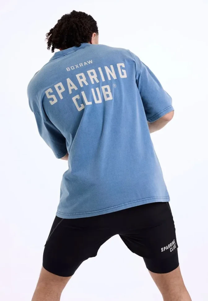 Футболка BoxRaw Sparring Club BXRW-SPCLT Blue в Челябинске  в Челябинске 