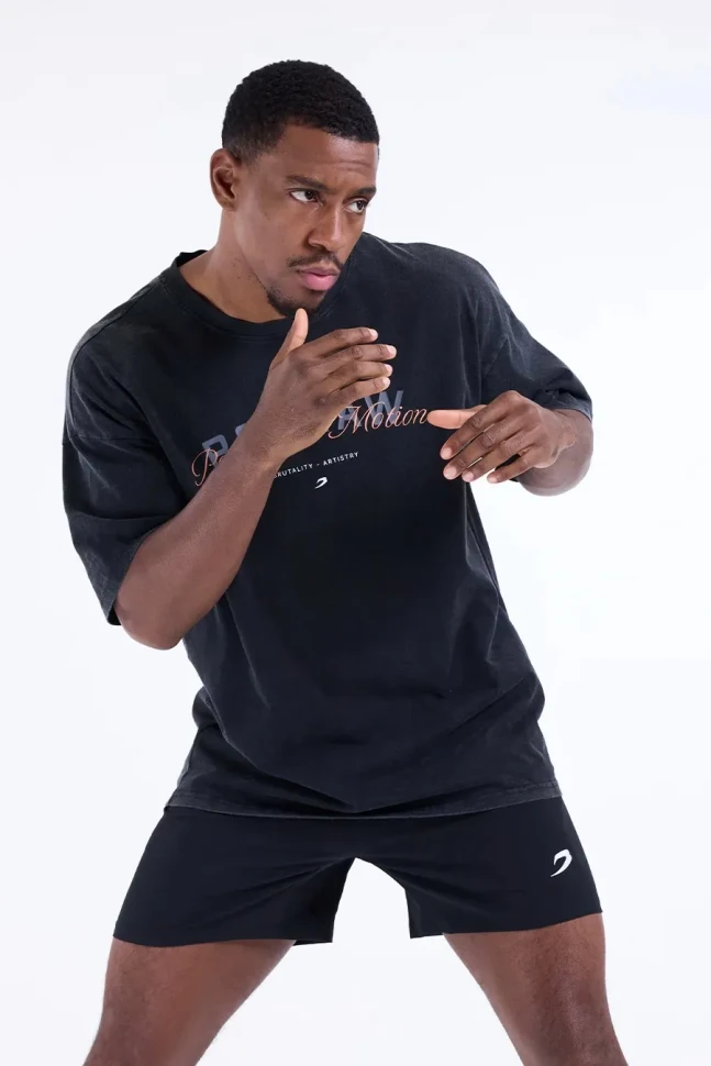 Футболка BoxRaw Poetry In Motion Oversized BXRW-U-PIMT Black в Челябинске  в Челябинске 