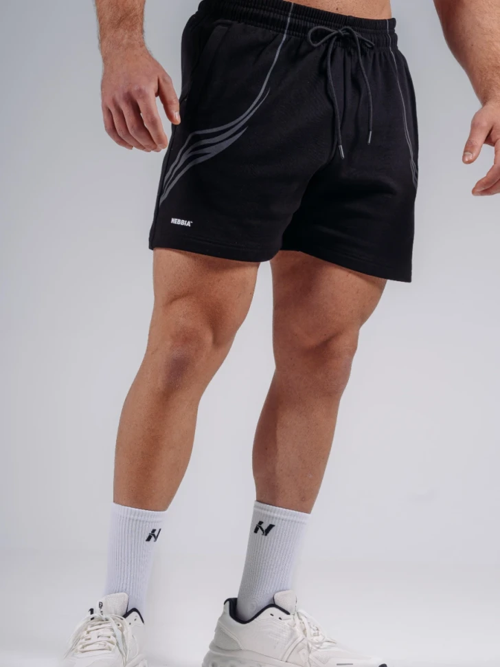 Шорты Nebbia Oversized Training Shorts PRIMAL 876 Black в Челябинске  в Челябинске 