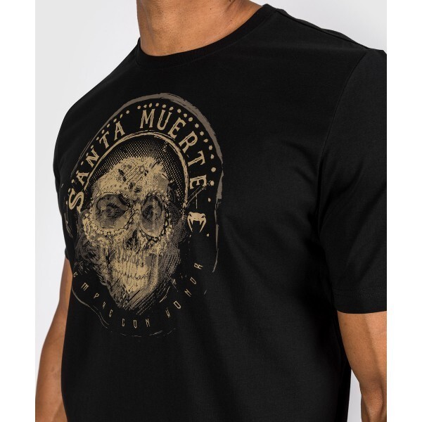 Футболка Venum Santa Muerte Dark Side - T-shirt Black/Brown ven04804-124 в Челябинске  в Челябинске 