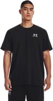 Футболка Under Armour UA LOGO EMB HEAVYWEIGHT SS-BLK 1373997-001 в Челябинске  в Челябинске 