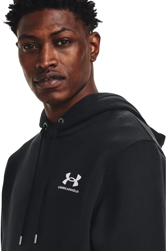 Толстовка Under Armour UA Essential Fleece Hoodie-BLK 1373880-001 в Челябинске  в Челябинске 
