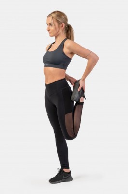 Топ NEBBIA Active Sports Bra with medium impact 413 Dark grey