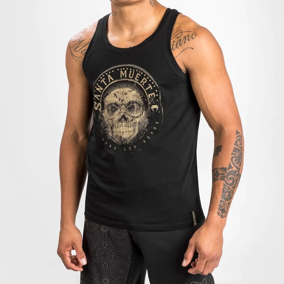 Майка Venum Santa Muerte Dark Side - Tank Top - Black/Brown ven04805-124 в Челябинске  в Челябинске 