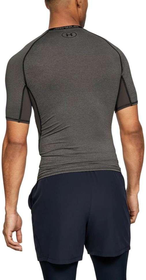 Футболка Under Armour компрессионная UA HG ARMOUR SS 1257468-090 в Челябинске в Челябинске