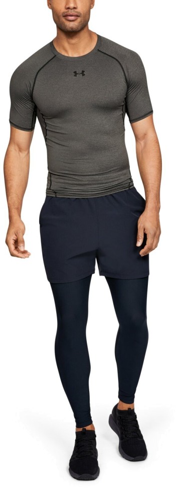 Футболка Under Armour компрессионная UA HG ARMOUR SS 1257468-090 в Челябинске в Челябинске