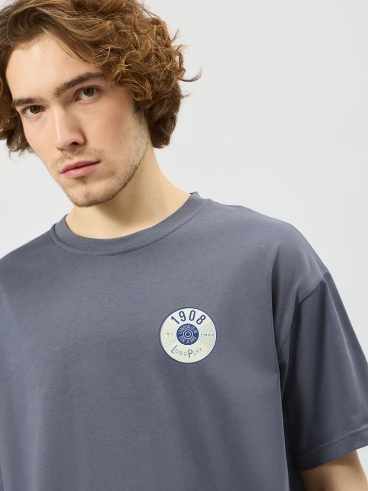 Футболка Lee Cooper LC-TEE-071MSS/WBLU в Челябинске  в Челябинске 