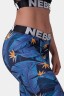 Лосины NEBBIA Mid-waist Ocean Power leggings 566 SQ.blue в Челябинске 