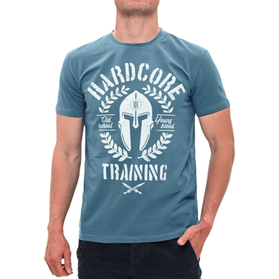 Футболка Hardcore Training Helmet Blue Turquoise hctshirt0483