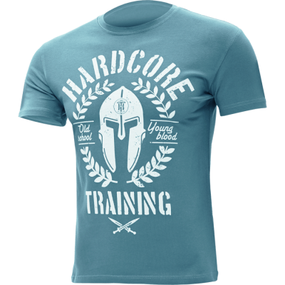 Футболка Hardcore Training Helmet Blue Turquoise hctshirt0483