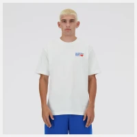 Футболка New Balance Athletics Premium Logo Relaxed Tee SEA SALT MT41908SST в Челябинске в Челябинске