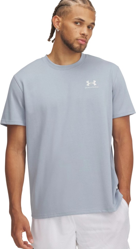 Футболка Under Armour UA M LOGO EMB HEAVYWEIGHT SS 1373997-465 в Челябинске в Челябинске