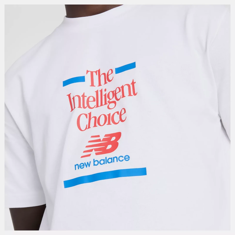 Футболка New Balance Athletics Relaxed Choice WHITE MT43552WT в Челябинске в Челябинске