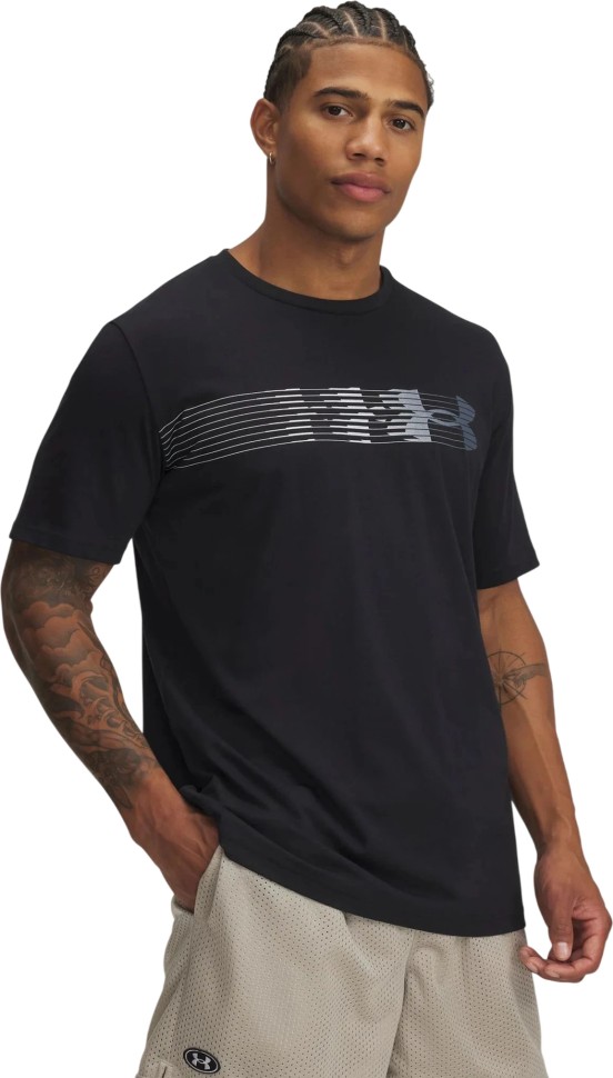 Футболка Under Armour UA M LC FLY IN LOGO SS 1390206-001 в Челябинске в Челябинске