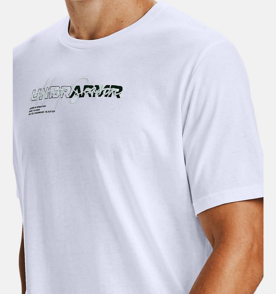 Футболка Under Armour UA UNDR ARMR WORDMARK TEE 1356892-100 в Челябинске  в Челябинске 